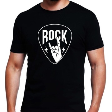 Koszulka T-shirt ROCK Metal Gitara muzyka L