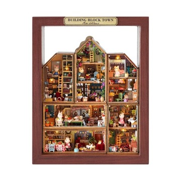 DIY Dollhouse Kits Mini 3D Wooden Puzzle Collection Handmade with Furnitur