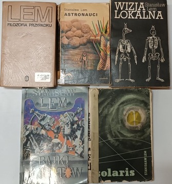 Stanisław Lem Zestaw x5 fantastyka PRL