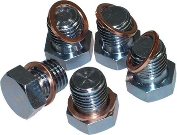 Korki zapasowe M15x1.5 z podkładkami, 5 szt.