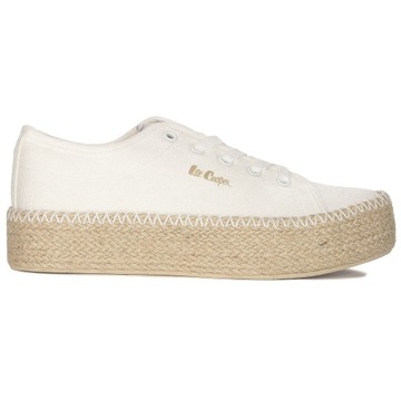 Trampki półbuty espadryle buty Lee Cooper LCW-24-44-2410L White białe r.38