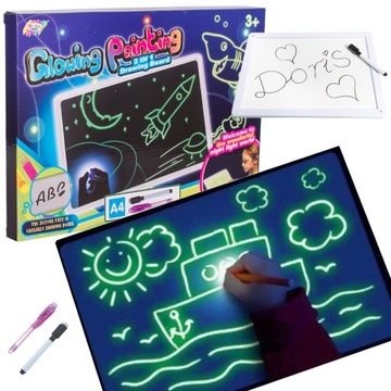 БОЛЬШАЯ ДОСКА ДЛЯ РИСОВАНИЯ И ЖИВОПИСИ СО СВЕТОДИОДНОЙ ПОДСВЕТКОЙ