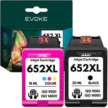Tusze do drukarki HP 652 czarny + kolor XL zamiennik | 3x WIĘCEJ WYDRUKÓW