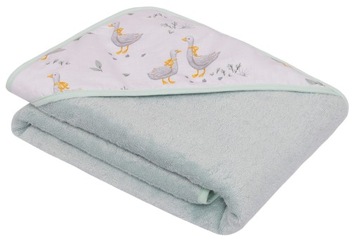 RĘCZNIK Z KAPTUREM OKRYCIE KĄPIELOWE 100x100 BAMBUSOWE FROTTE