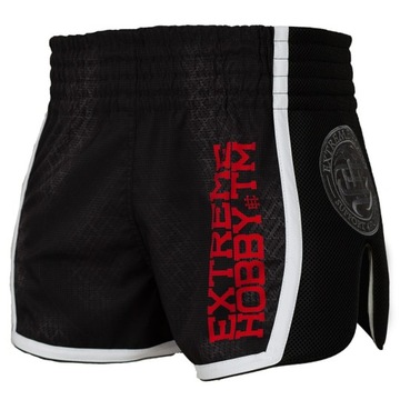 Spodenki muay thai Extreme Hobby BLACK ARMOUR M