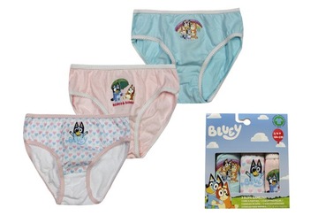 BLUEY BLUE MAJTECZKI DZIEWCZĘCE MAJTKI BAJKOWE ZESTAW 3-PAK 3/4 LAT 104CM