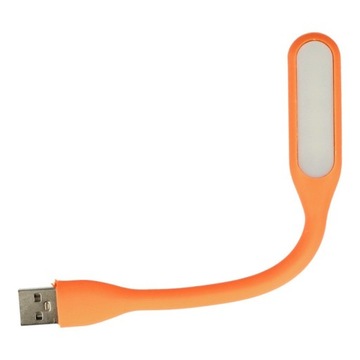 Lampka LED USB mała do Laptopa Silikonowa pomara