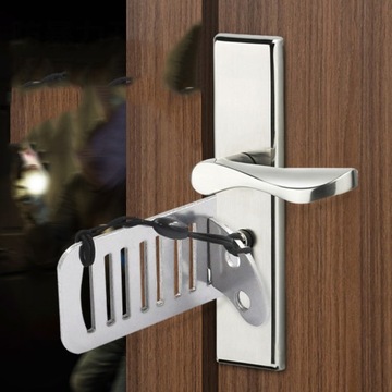 2× ДВЕРНОЙ ЗАМОК ДЛЯ ОТЕЛЯ Прочный туристический противовзломный ЗАМОК