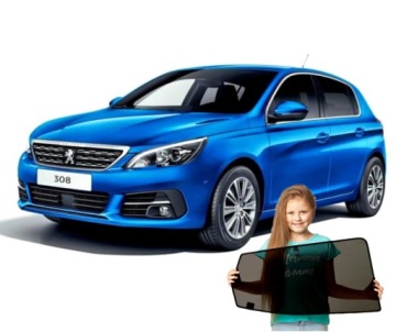 ZASŁONKI NA MAGNESACH PEUGEOT 308 2 II HTB OD 2013