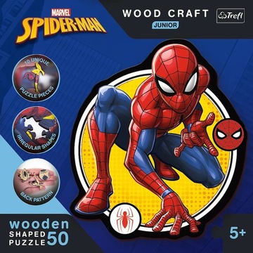 Puzzle Trefl Woodcraft 50 szt. Moc Spidermana 20204
