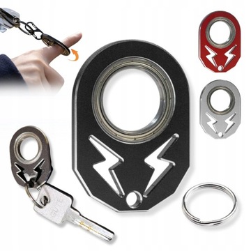 METALOWY BRELOK DO KLUCZY KEYSPINNER KEYRAMBIT SPINNER DO KRĘCENIA SOLIDNY