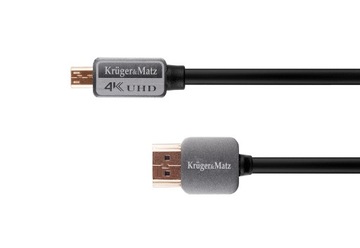Kabel HDMI - micro HDMI wtyk-wtyk (A-D) 3.0m Krug