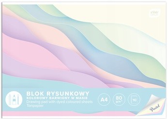 BLOK RYSYNKOWY KOL. A4 10kartek 80G PASTEL