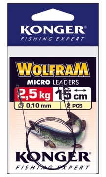 KONGER PRZYPONY MIKROWOLFRAM 25cm/2.5kg 2 SZT