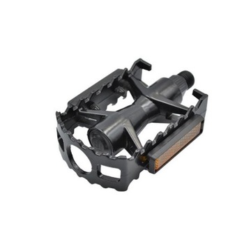 ВЕЛОСИПЕДНЫЕ ПЕДАЛИ ПЛАТФОРМА, АЛЮМИНИЕВЫЕ MTB, ЧЕРНЫЕ