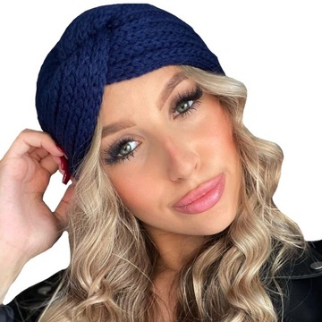 Opaska na uszy głowę ciepła Turban BEAUTY 286 GRAN