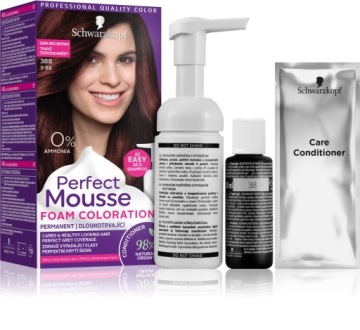Schwarzkopf Perfect Mousse Farba 388 red brown