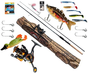 Zestaw SZCZUPAKOWY Wędka JAXON + Kołowrotek Torba