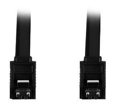 Кабель SATA Lanberg DATA III (6Гбит/с) F/F 0,7м с металлическими защелками черный