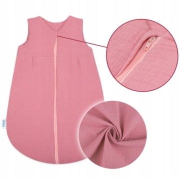 МУСЛИНОВЫЙ СПАЛЬНЫЙ МЕШОК 80-86 КРУГЛЫЙ ГОД