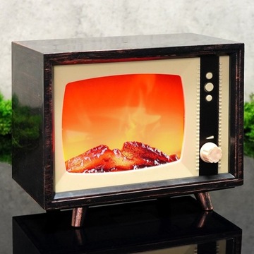 Kominek elektryczny LED ze ściemniaczem telewizor