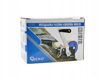 РУЧНАЯ РЕМЕННАЯ ЛЕБЕДКА GEKO С РУКОЯТКОЙ 800 LBS