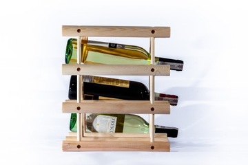 Полка, винная стойка на 12 бутылок, сосна.