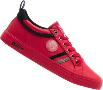 Trampki BIG STAR CZERWONE ekoskóra GG274189 R38
