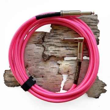 Ernie Ball Neon Pink kabel gitarowy / 3.05 m