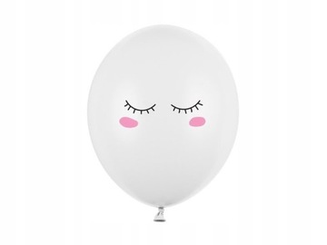 Balony STRONG 30CM BIAŁE BUŹKA BALON 5 szt