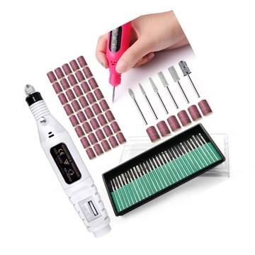 Frezarka do Paznokci + Frezy x92 Manicure Pedicure
