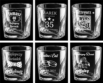 ГРАФИН 4 СТАКАНА С ГРАВИРОВКОЙ ПОДАРОК ​​ДЛЯ НЕГО НА ДЕНЬ РОЖДЕНИЯ, РОЖДЕСТВО