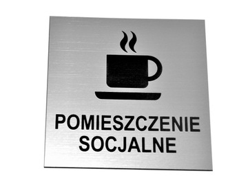 TABLICZKA,, PIKTOGRAM , POM. SOCJALNE 10 x 10 cm