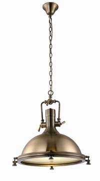 LOFTOWY ŻYRANDOL LAMPA WISZĄCA RETRO MIEDZIANY BRĄZOWY E27