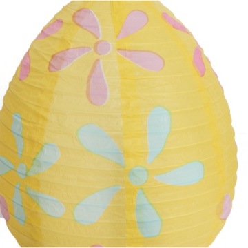 РАСШИРЯЕМЫЙ БУМАЖНЫЙ ФОНАРЬ EGG 25 СМ ЖЕЛТЫЙ