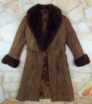 RHAMPIEL замечательная женская натуральная дубленка L/XL