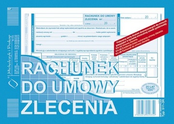 DRUK RACHUNEK DO UMOWY ZLECENIA A5 511-3R