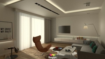 НАКРЫШКА НА КАРНИЗ 2В1 СВЕТОДИОДНОЕ ОСВЕЩЕНИЕ K-G P-FG09