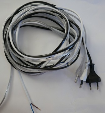 СОЕДИНЕНИЕ, ПЛОСКИЙ КАБЕЛЬ 2X0,75 С ЗАЛИВНОЙ ВИЛКОЙ, ЧЕРНЫЙ 3М