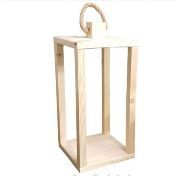 LAMPION DREWNIANY LATARNIA BAZA DO STROIKA NA CMENTARZ GROBY N