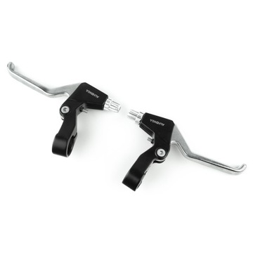 Dźwignie hamulca V-brake klamki rowerowe 3 palce aluminiowe czarne