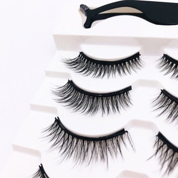 МАГНИТНЫЕ РЕСНИЦЫ 5X ДЛИНЫ + ПИНЦЕТ + ПОДВОДКА ДЛЯ ГЛАЗ