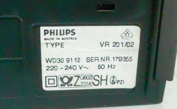 Видеорегистратор PHILIPS VHS типа VR 201/02