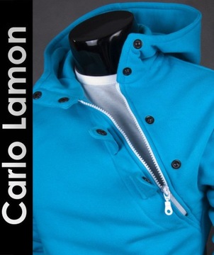 Oryginalna niebieska bluza męska Carlo Lamon - L