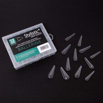 Claresa Stylistic Верхние формы для акрилового геля двойной формы «Балерина», 120 шт.