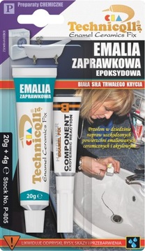 EMALIA ZAPRAWKOWA ŻYWICA EPOXY CERAMIKA NAPRAWA