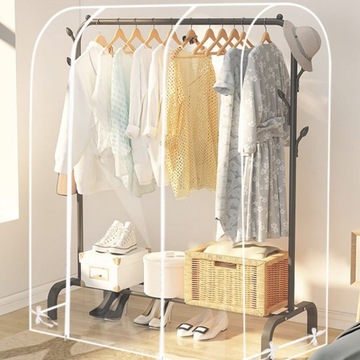 ПРОЗРАЧНЫЙ КРЫШКА ДЛЯ ВЕШАЛКИ ДЛЯ ОДЕЖДЫ ПЫЛЕЗАЩИТНАЯ ВЕШАЛКА ДЛЯ ОДЕЖДЫ