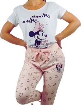 Piżama Damska Myszka Minnie Mouse T-shirte XL