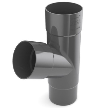 BRYZA TRÓJNIK rury spustowej 110 mm rynna GRAFIT