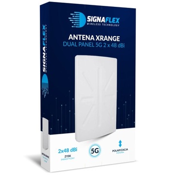 Komplet Antena Signaflex XRANGE 2x48dBi 4G/5G 12m FMEż + konektor WYBÓR
